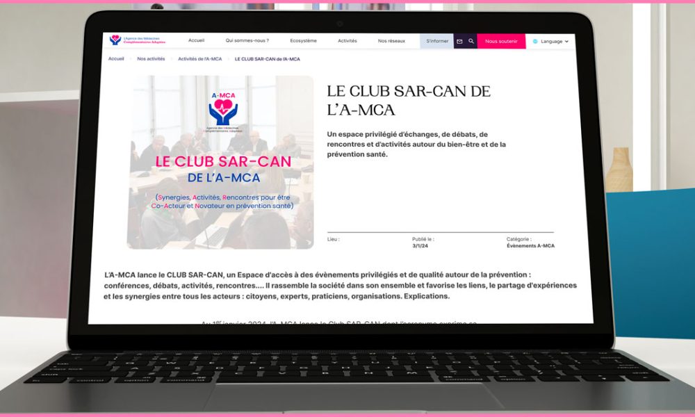 Partenariat avec le Club SAR-CAN de l’Agence des Médecines Complémentaires Adaptées