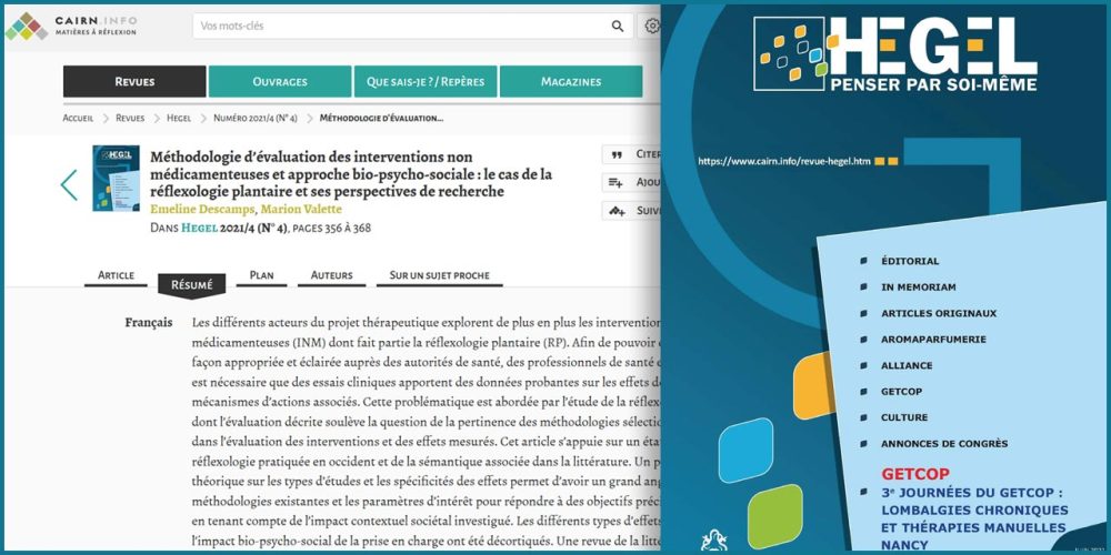 [Etude] La réflexologie plantaire et ses perspectives de recherche