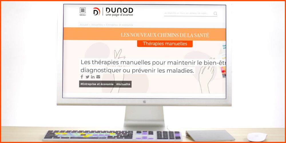 Sélection d’ouvrages des Edition Dunod consacrés aux « thérapies manuelles »